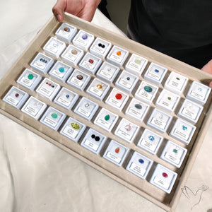 40 Box of Faceted Gemstone – Sapphires, Opals, Tourmalines & More | Natural Stones from 20+ Countries