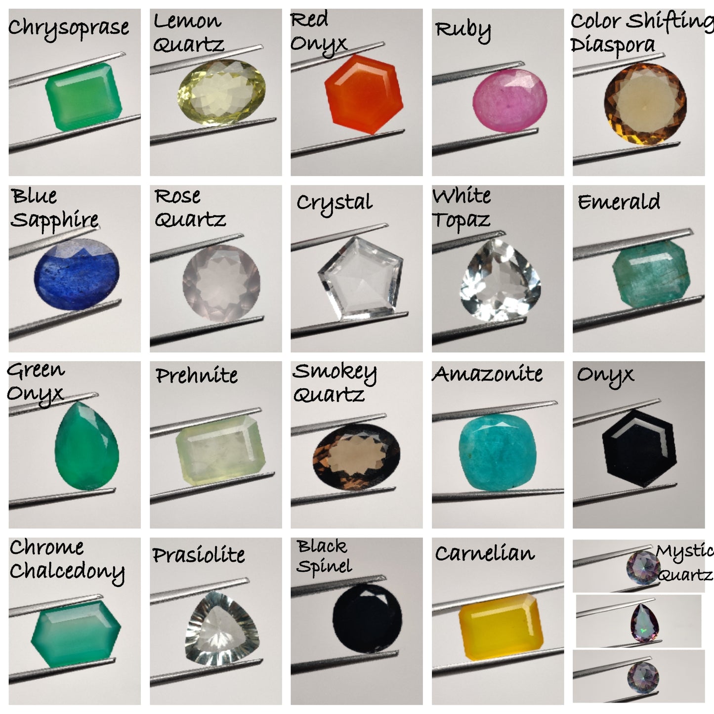 20 Box of Faceted Gemstone – Kyanite, Opals, Tourmalines & More | Natural Stones from 10+ Countries