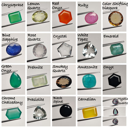 20 Box of Faceted Gemstone – Kyanite, Opals, Tourmalines & More | Natural Stones from 10+ Countries