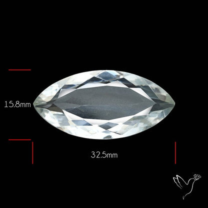 Himalayan Clear Crystal Quartz Faceted Fine Gemstone