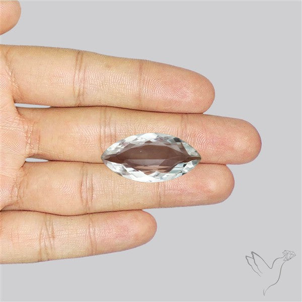 Himalayan Clear Crystal Quartz Faceted Fine Gemstone
