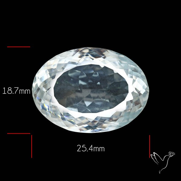 Himalayan Clear Crystal Quartz Faceted Fine Gemstone