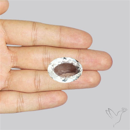 Himalayan Clear Crystal Quartz Faceted Fine Gemstone