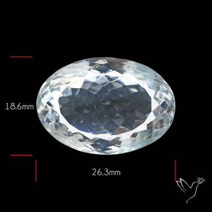 Himalayan Clear Crystal Quartz Faceted Fine Gemstone