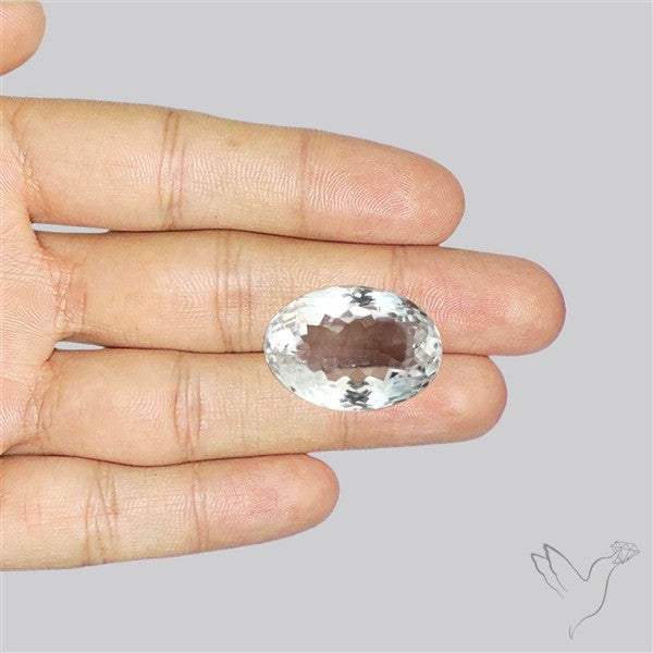 Himalayan Clear Crystal Quartz Faceted Fine Gemstone