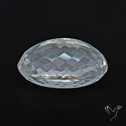Himalayan Clear Crystal Quartz Faceted Fine Gemstone