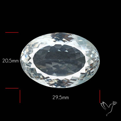 Himalayan Clear Crystal Quartz Faceted Fine Gemstone