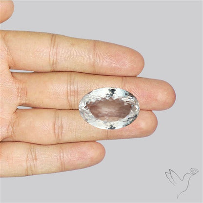 Himalayan Clear Crystal Quartz Faceted Fine Gemstone