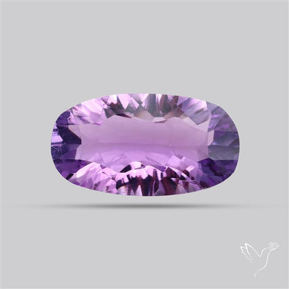 Millenium Cut Faceted Amethyst Concave Cut