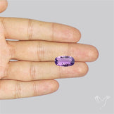 Millenium Cut Faceted Amethyst Concave Cut