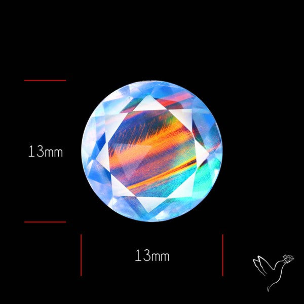 Faceted Aurora Opal and Quartz Triplet