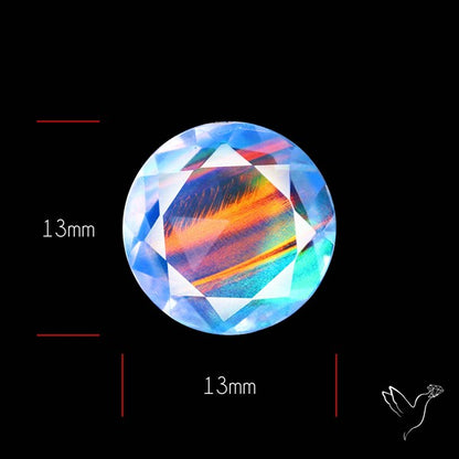 Faceted Aurora Opal and Quartz Triplet