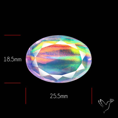 Faceted Aurora Opal and Quartz Triplet