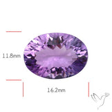 Millenium Cut Faceted Amethyst Concave Cut