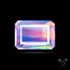 Faceted Aurora Opal and Quartz Triplet