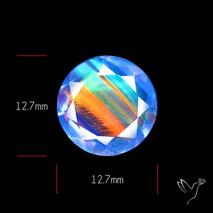 Faceted Aurora Opal and Quartz Triplet