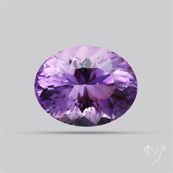Millenium Cut Faceted Amethyst Concave Cut