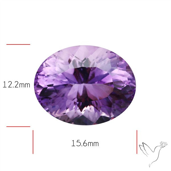 Millenium Cut Faceted Amethyst Concave Cut
