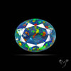 Faceted Aurora Opal and Quartz Triplet