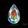 Faceted Aurora Opal and Quartz Triplet