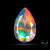 Faceted Aurora Opal and Quartz Triplet