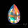 Faceted Aurora Opal and Quartz Triplet