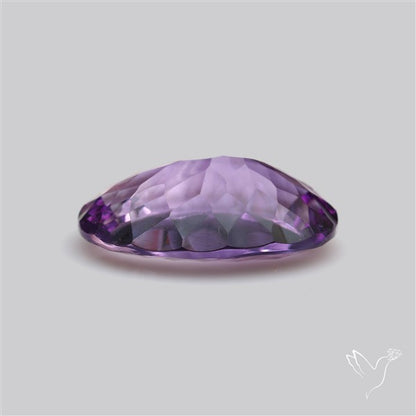 Millenium Cut Faceted Amethyst Concave Cut