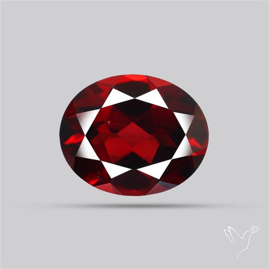 Red Almandine (Pyrope) Garnet Faceted Mozambique Garnet