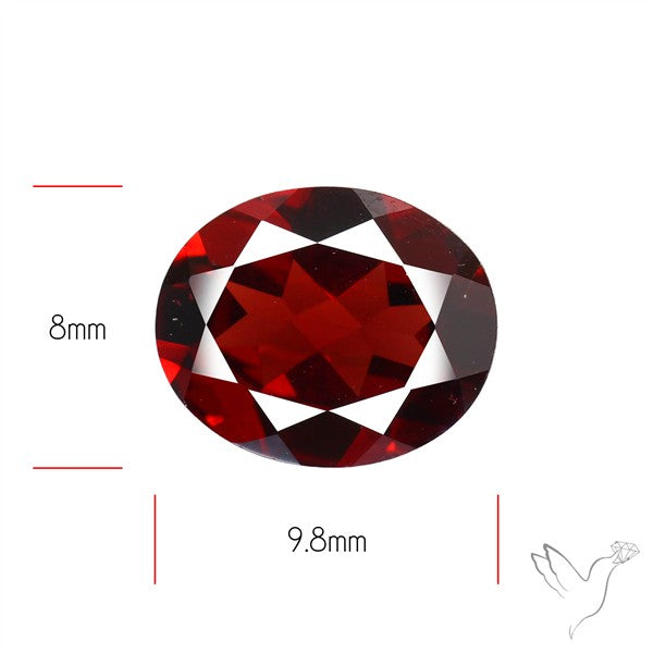 Red Almandine (Pyrope) Garnet Faceted Mozambique Garnet
