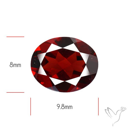 Red Almandine (Pyrope) Garnet Faceted Mozambique Garnet
