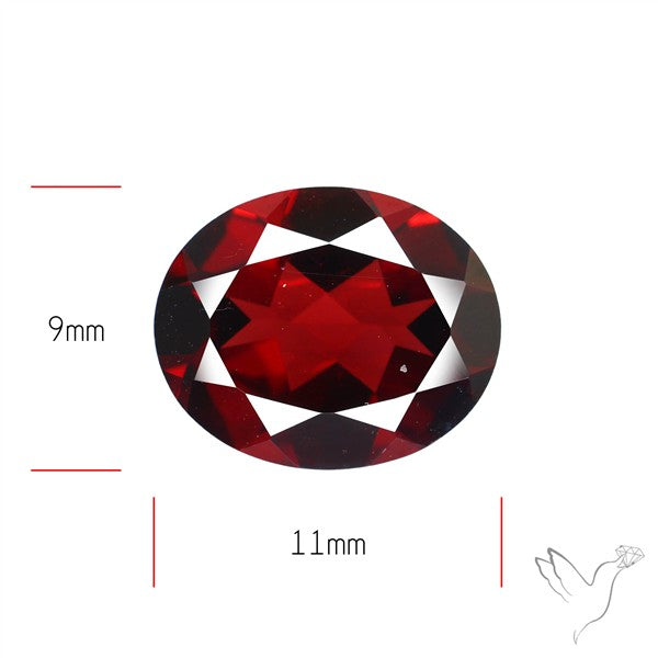 Red Almandine (Pyrope) Garnet Faceted Mozambique Garnet
