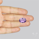 Millenium Cut Faceted Amethyst Concave Cut