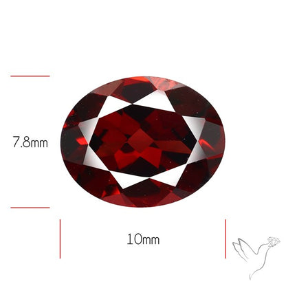 Red Almandine (Pyrope) Garnet Faceted Mozambique Garnet