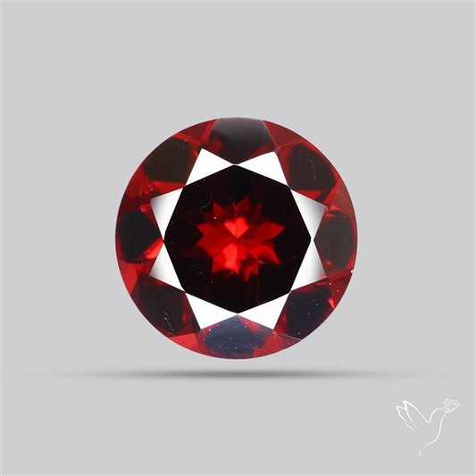 Red Almandine (Pyrope) Garnet Faceted Mozambique Garnet