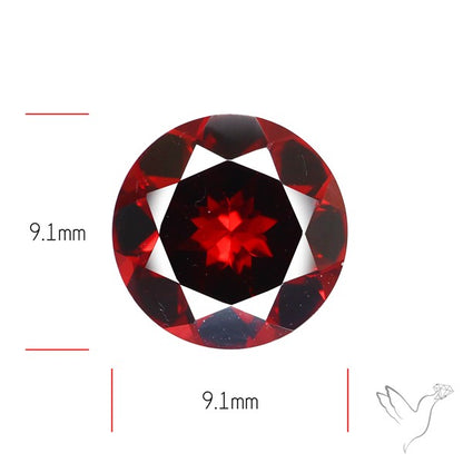 Red Almandine (Pyrope) Garnet Faceted Mozambique Garnet