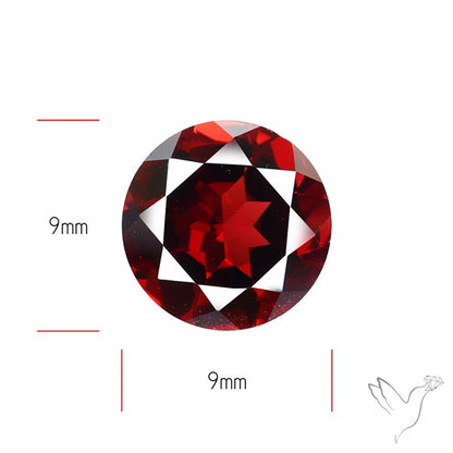 Red Almandine (Pyrope) Garnet Faceted Mozambique Garnet