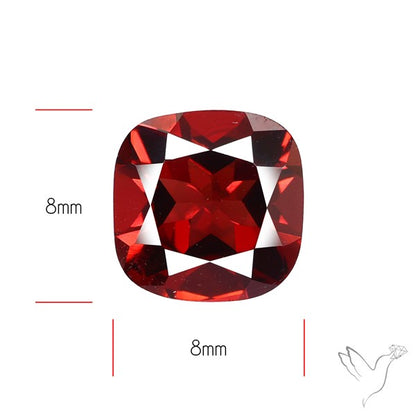 Red Almandine (Pyrope) Garnet Faceted Mozambique Garnet