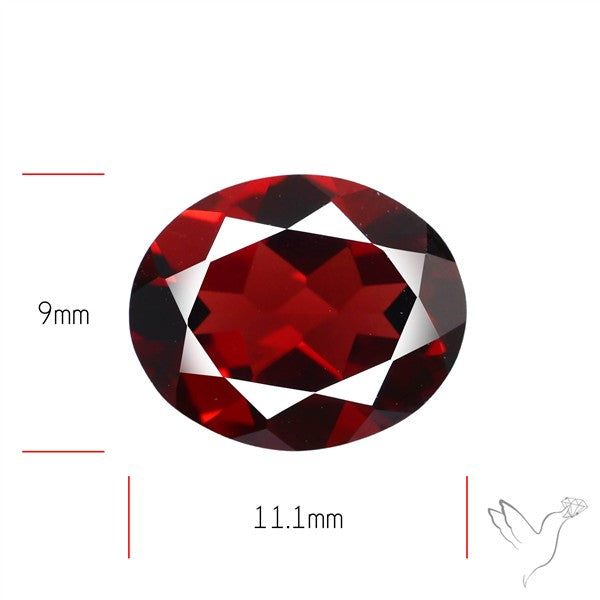 Red Almandine (Pyrope) Garnet Faceted Mozambique Garnet