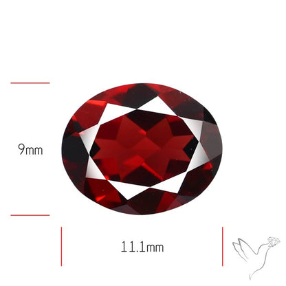 Red Almandine (Pyrope) Garnet Faceted Mozambique Garnet