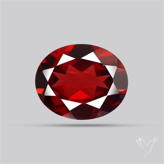 Red Almandine (Pyrope) Garnet Faceted Mozambique Garnet