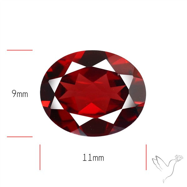 Red Almandine (Pyrope) Garnet Faceted Mozambique Garnet