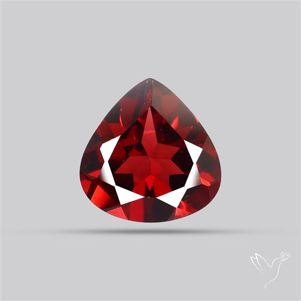 Red Almandine (Pyrope) Garnet Faceted Mozambique Garnet