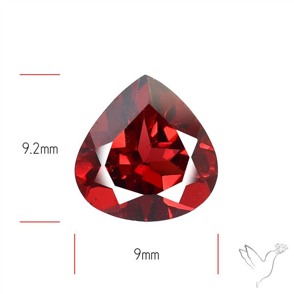 Red Almandine (Pyrope) Garnet Faceted Mozambique Garnet