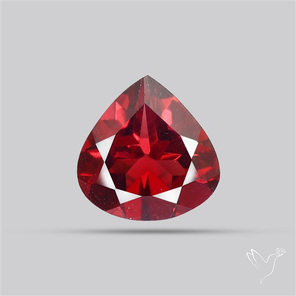 Red Almandine (Pyrope) Garnet Faceted Mozambique Garnet