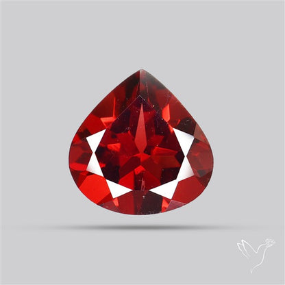 Red Almandine (Pyrope) Garnet Faceted Mozambique Garnet