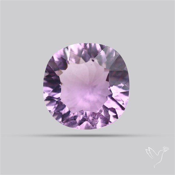 Millenium Cut Faceted Amethyst Concave Cut