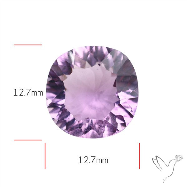 Millenium Cut Faceted Amethyst Concave Cut