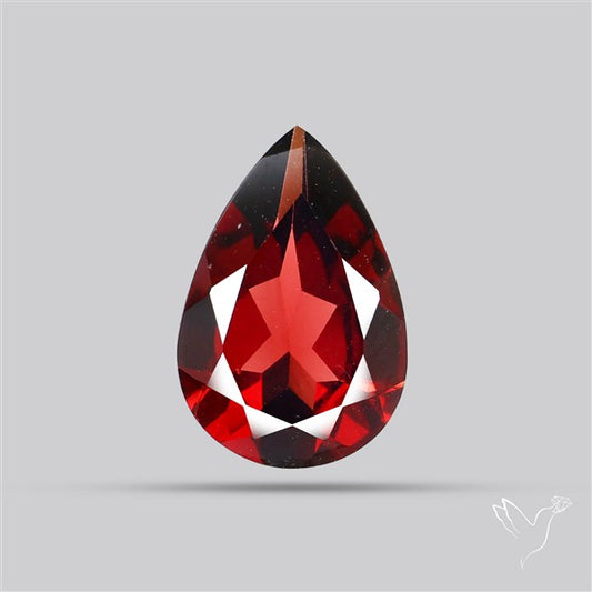 Red Almandine (Pyrope) Garnet Faceted Mozambique Garnet