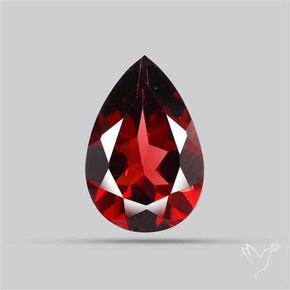 Red Almandine (Pyrope) Garnet Faceted Mozambique Garnet
