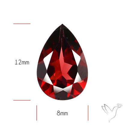 Red Almandine (Pyrope) Garnet Faceted Mozambique Garnet